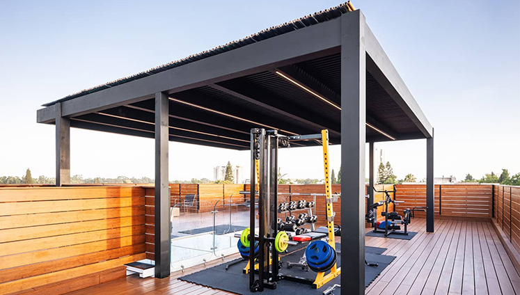 WPC Decking | Smart Roofs and Fabs pergola